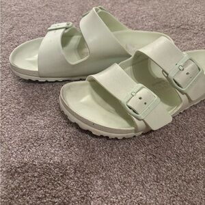 Birkenstock Women's Light Neon Green  Sandals